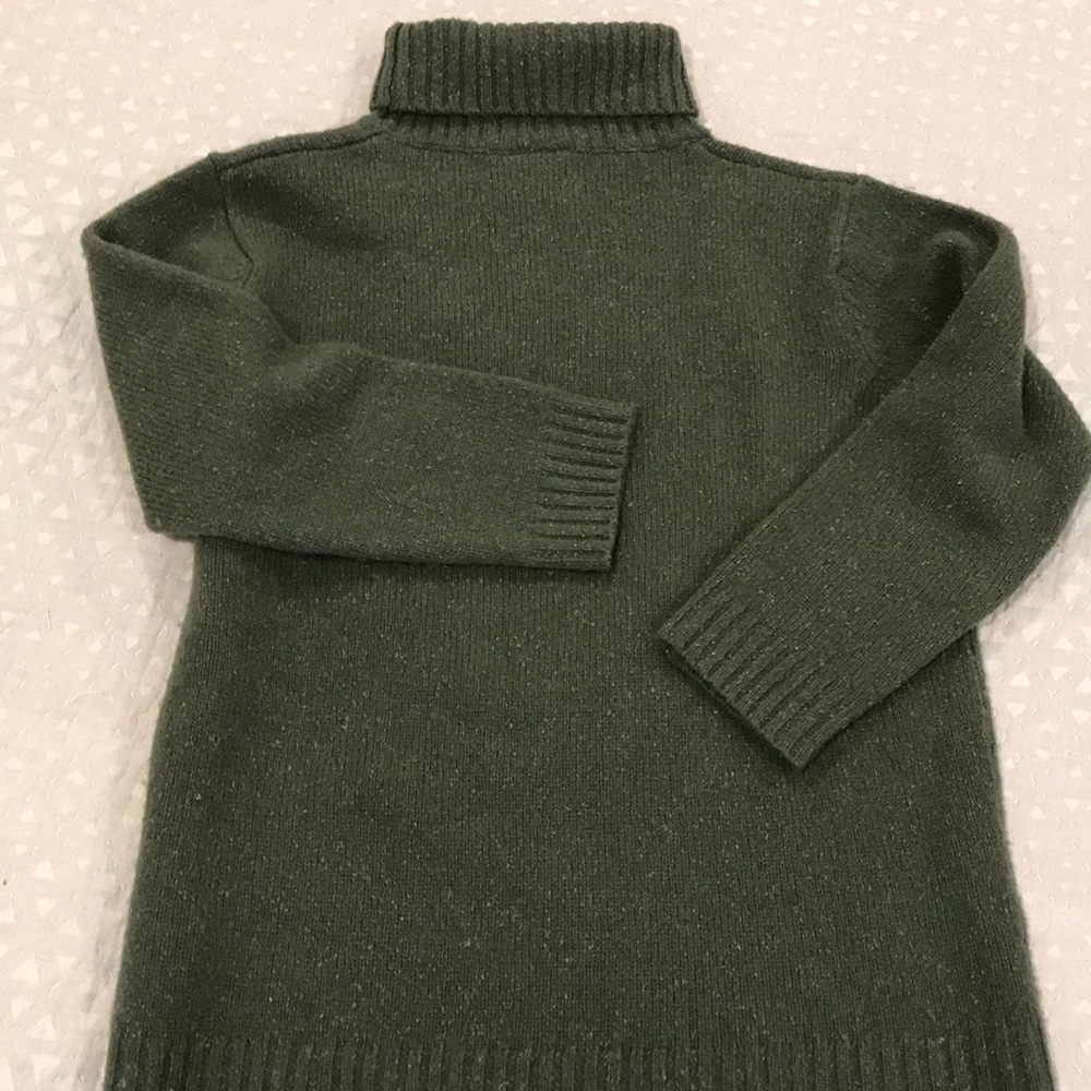 Classic Irish Sweater in heathered green